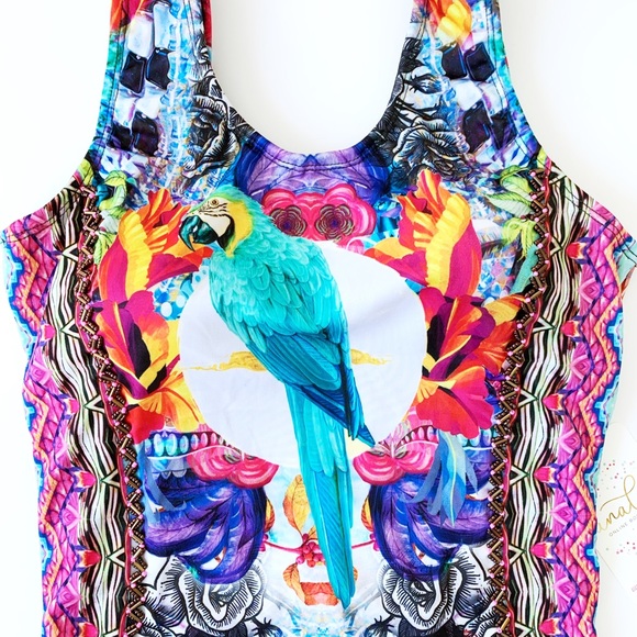 Analu Swimwear | Swim | Nwt One Piece Colombian Swimsuit Tropical Print